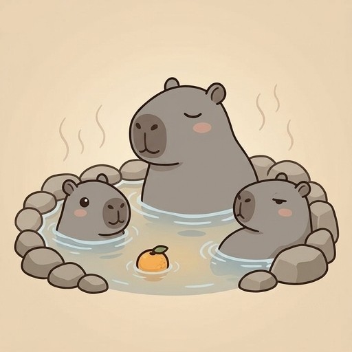 カピバラさん三兄弟