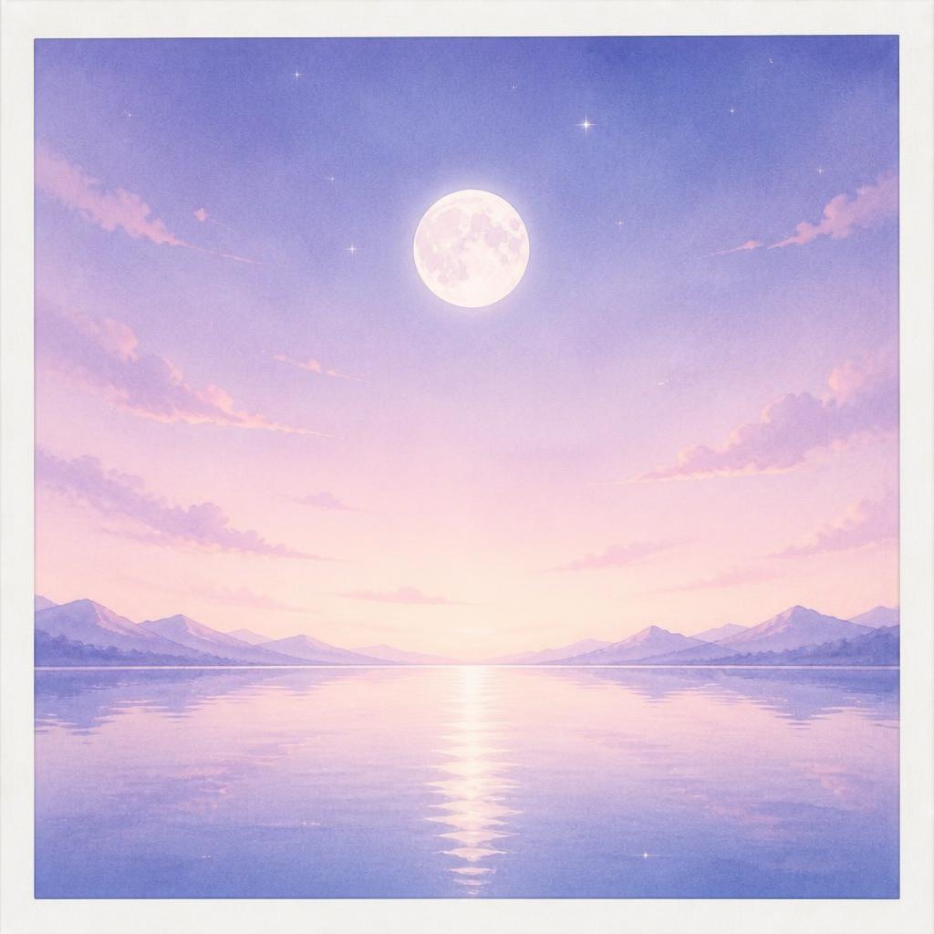 夢幻的な水彩風景