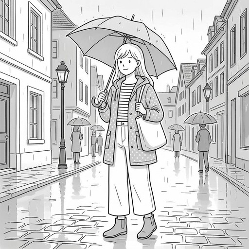 シンプルな女性のイラスト