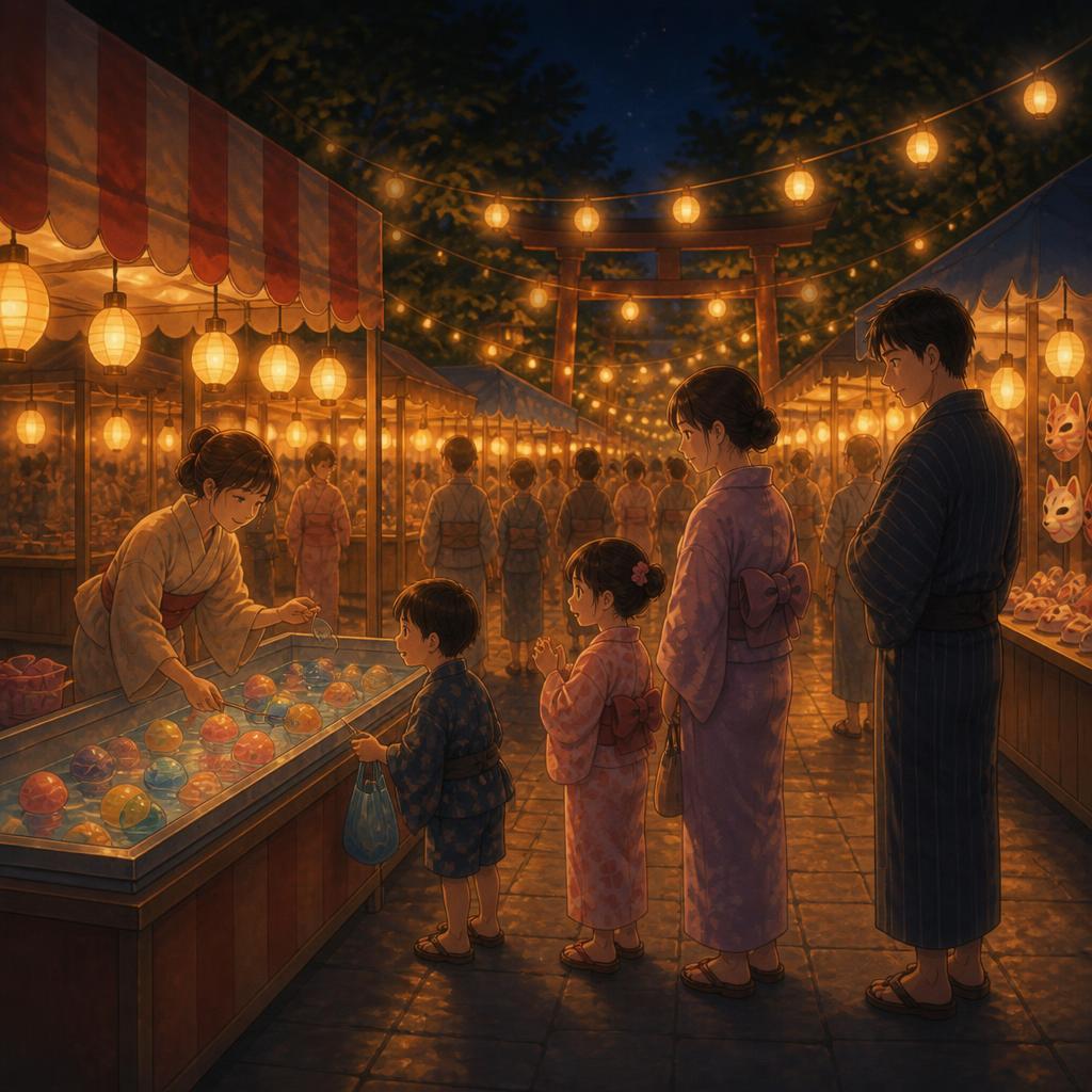 夜店ネオンやわらか（縁日）