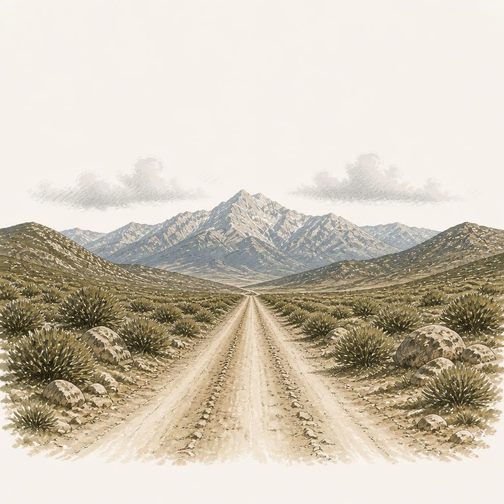 静謐な山道風景