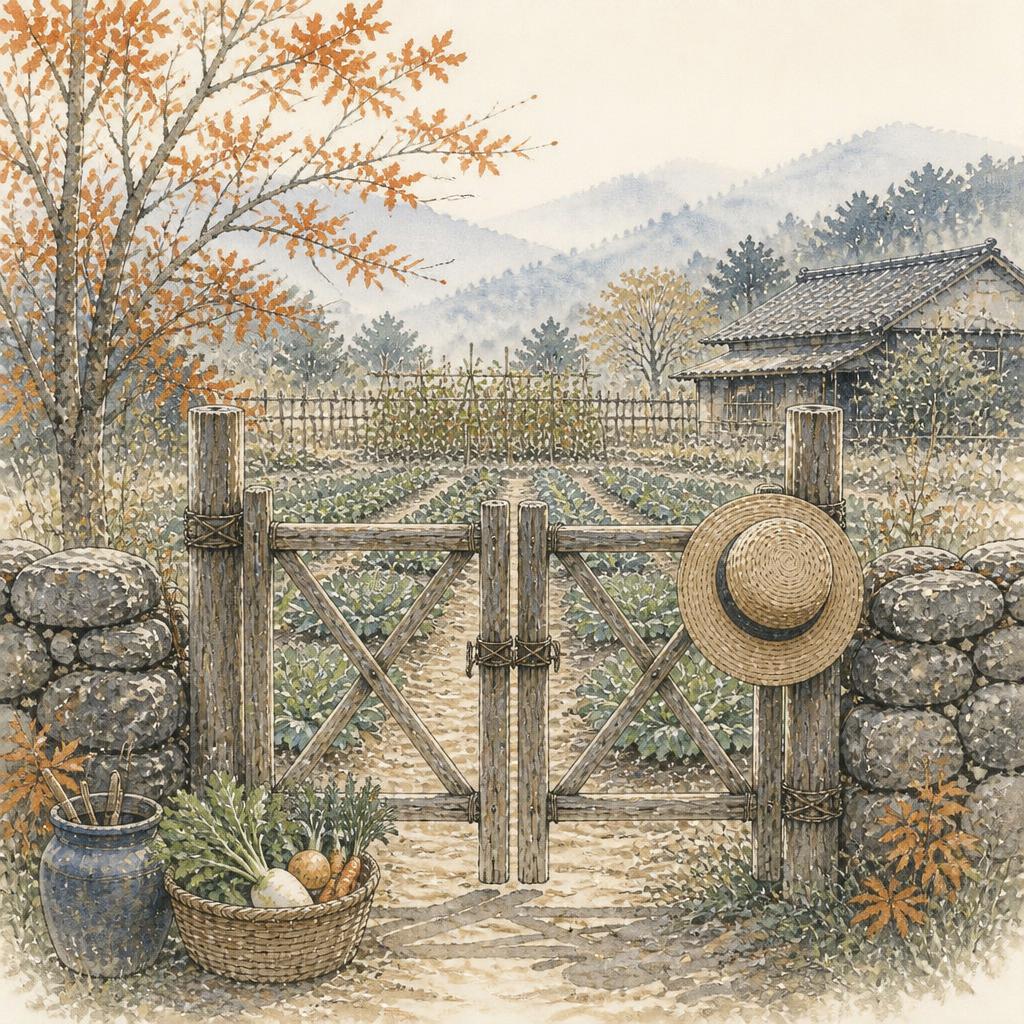 穏やかな農村風景