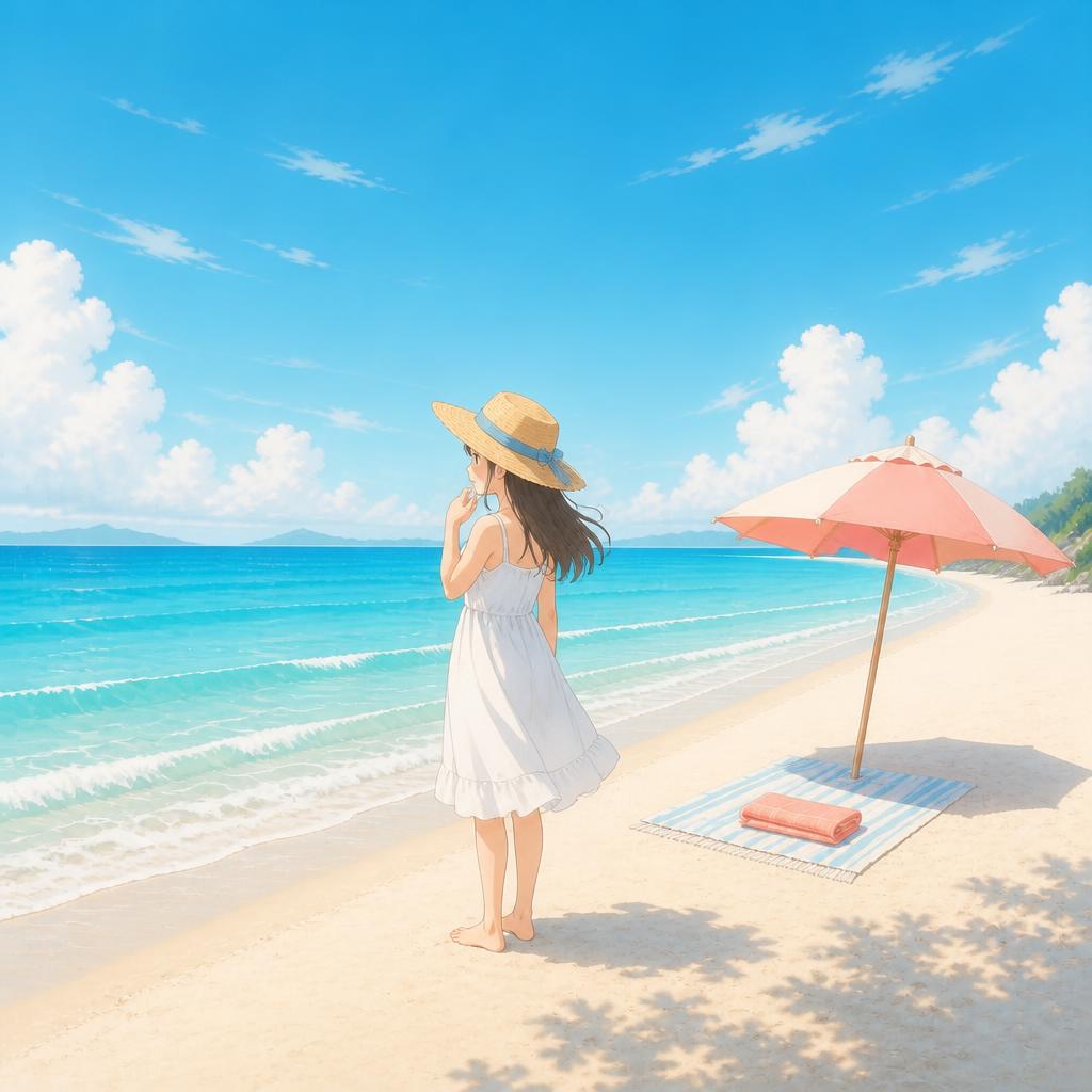 海辺のゆるい休日（海）