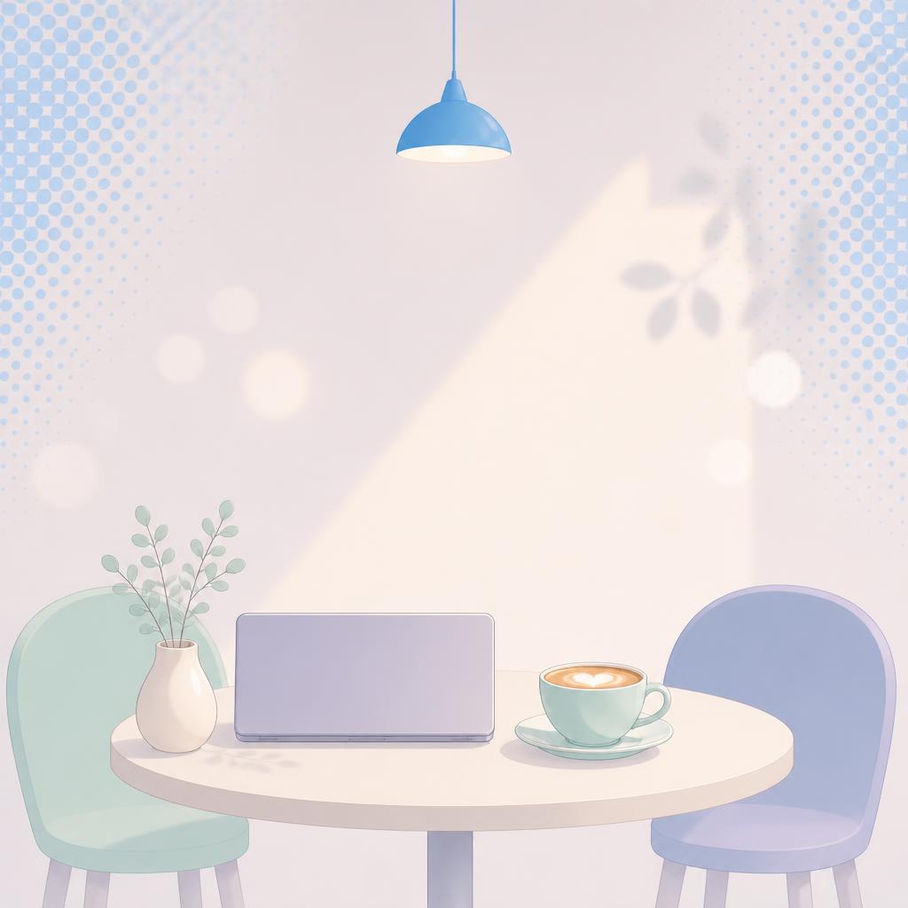 柔らかなカフェ風景