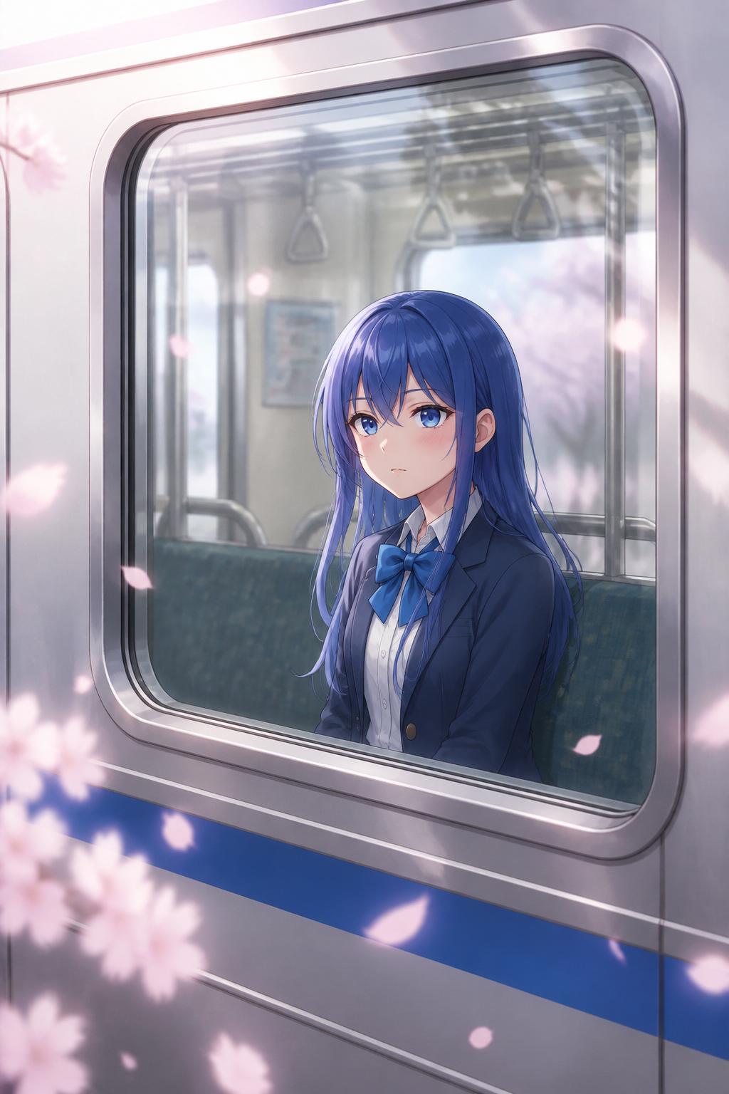 電車の外から