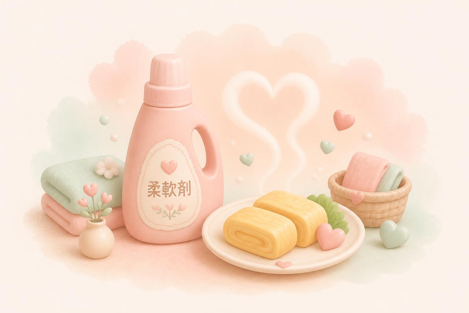 柔軟剤と卵焼き
