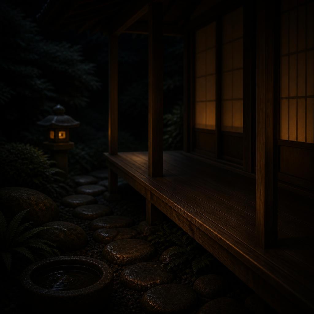 暗い縁側