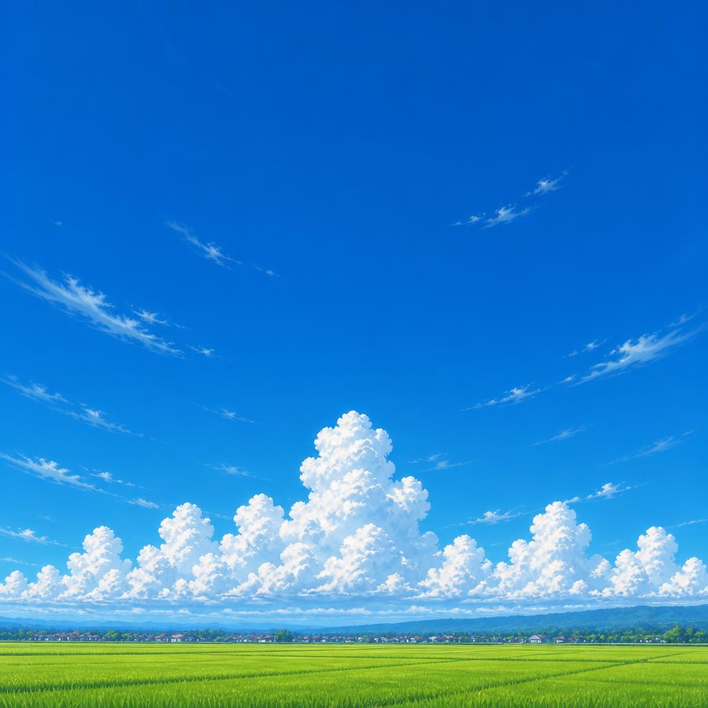 遠くの雲