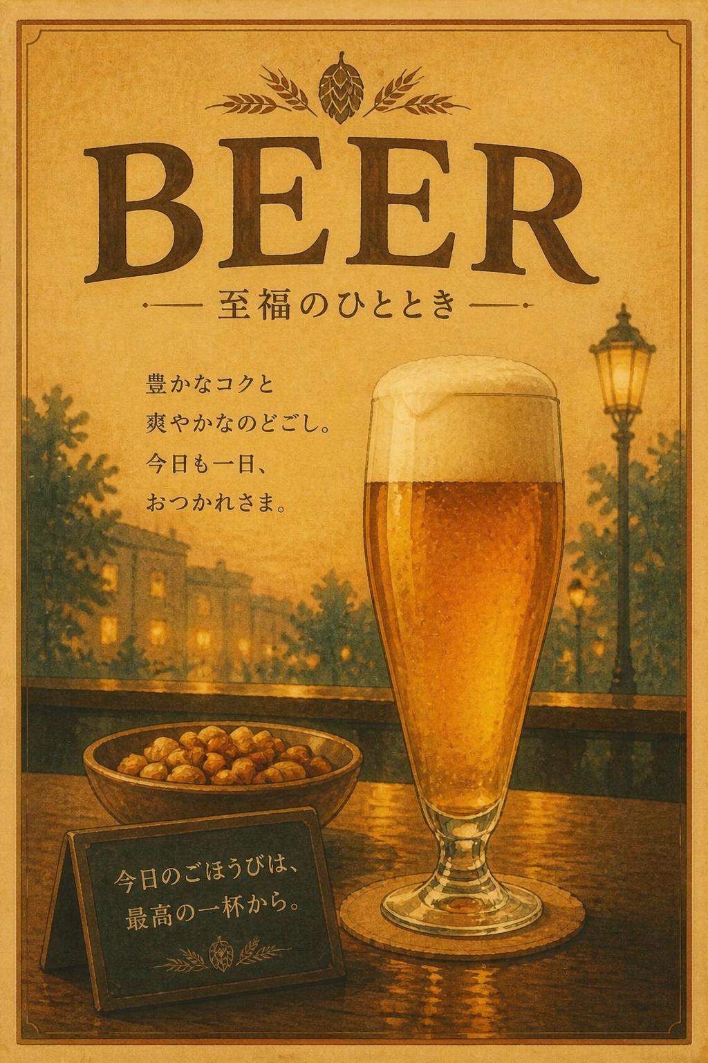 ビールのポスター