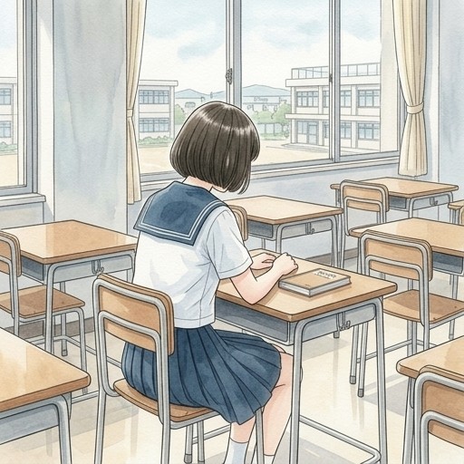 女の子の後ろ姿