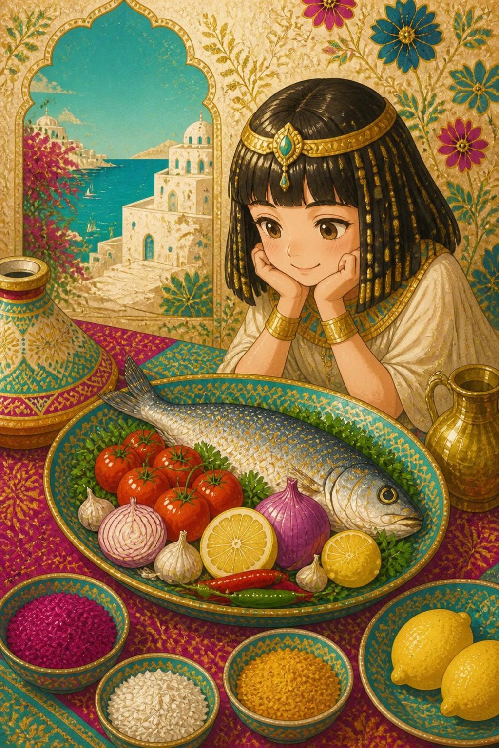 クレオパトラの美味しそうな視線
