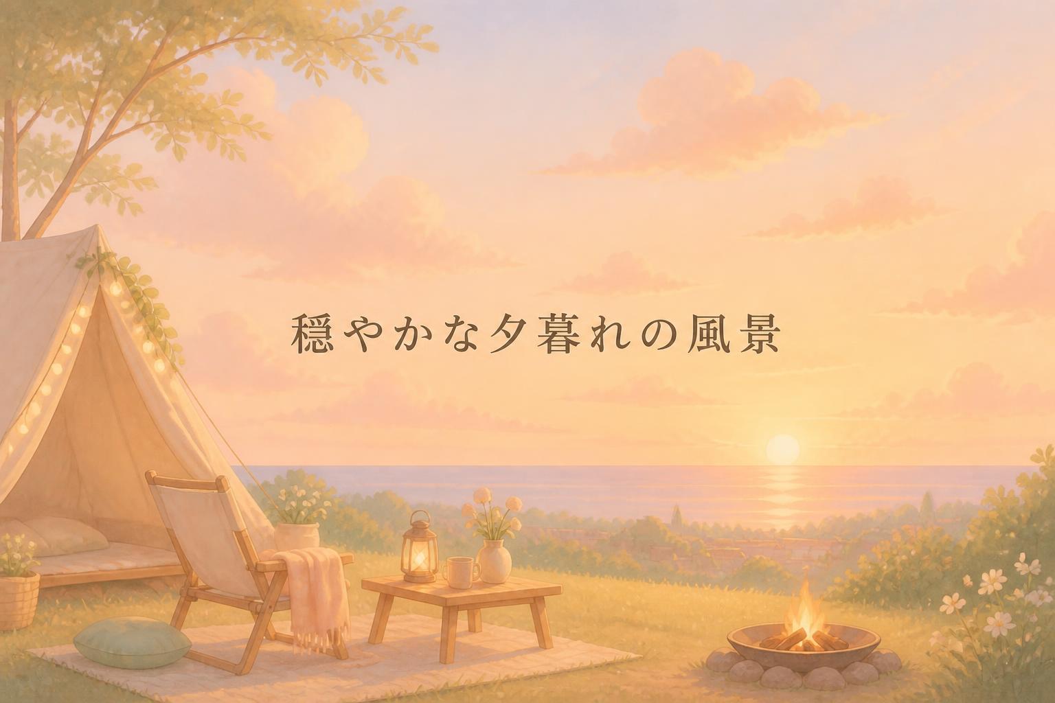穏やかな夕暮れの風景