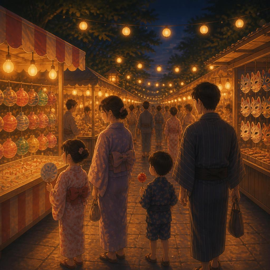 夜店の灯り