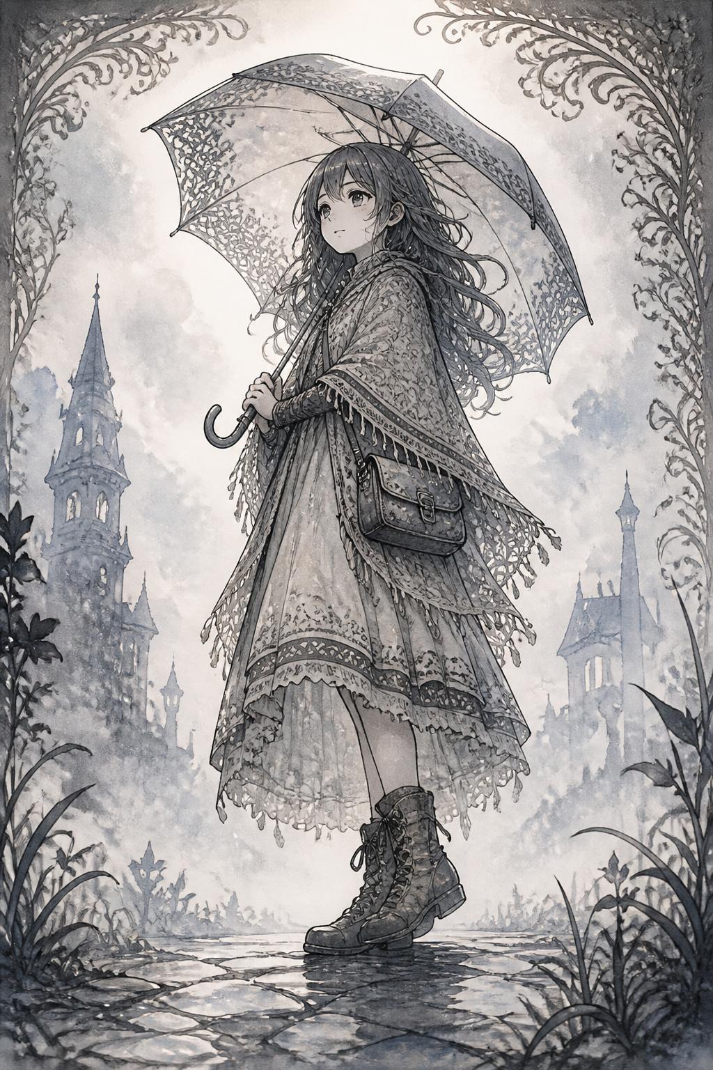 霧雨の少女