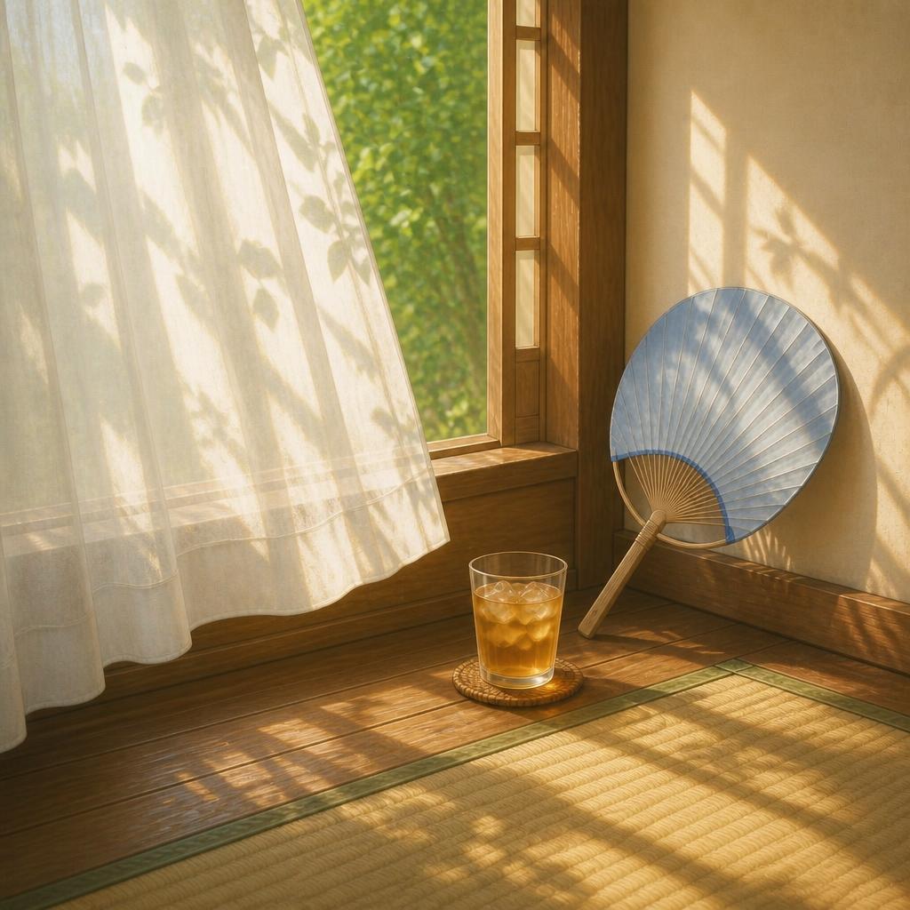 カーテンの影
