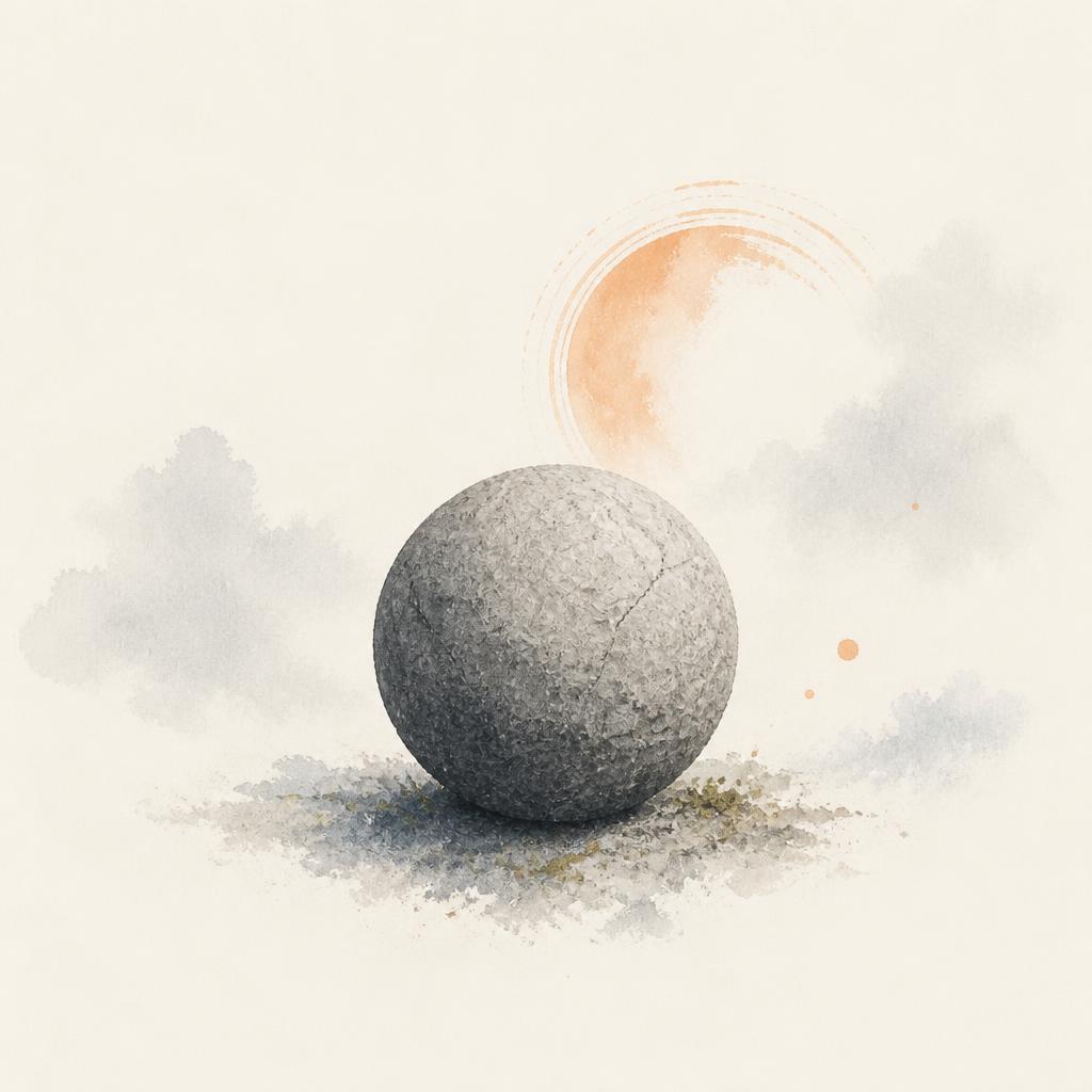 丸い石