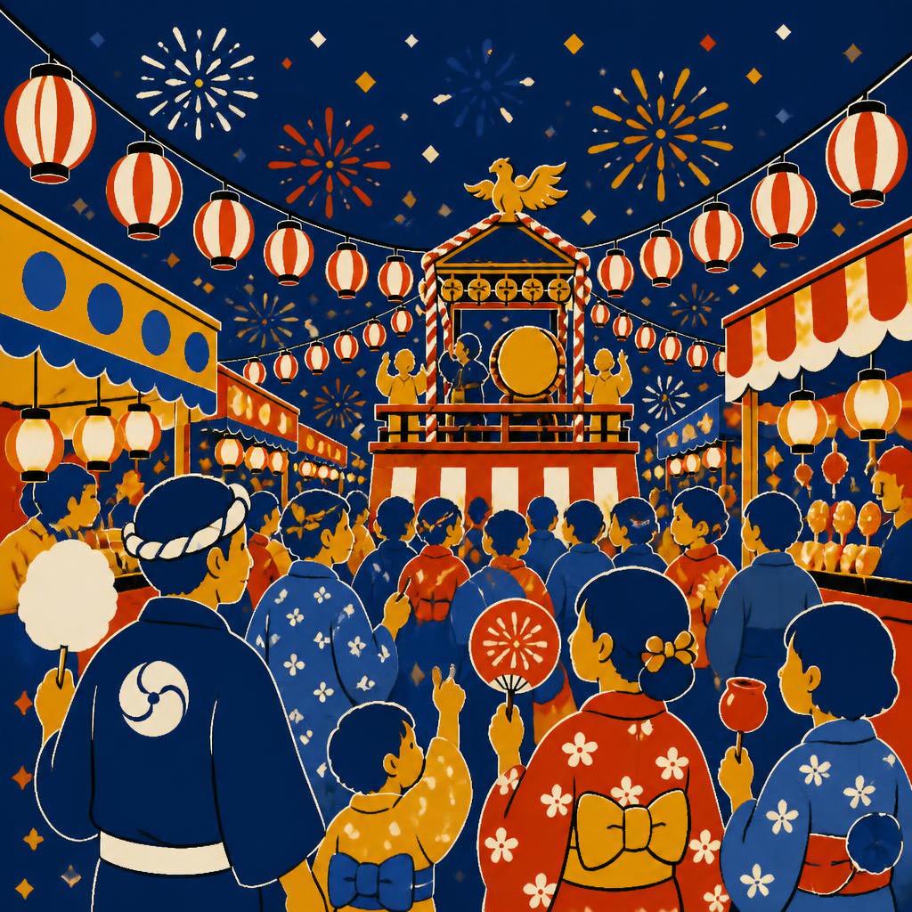 夜の祭り