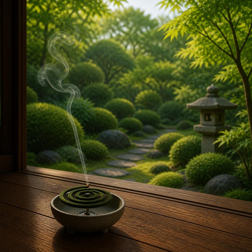 庭の緑